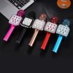 WS-1818 LED Light Flashing Microphone Bluetooth Wireless (Blue) - 2