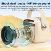 WK D43 Mini Karaoke Bluetooth Speaker - Beige - 5