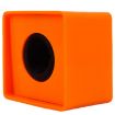 Interview Microphone Logo Flag Station - Square Orange - 1
