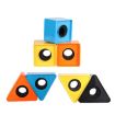Interview Microphone Logo Flag Station - Triangular Blue - 3