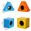 Interview Microphone Logo Flag Station - Triangular Blue - 4