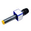 Interview Microphone Logo Flag Station - Triangular Blue - 6