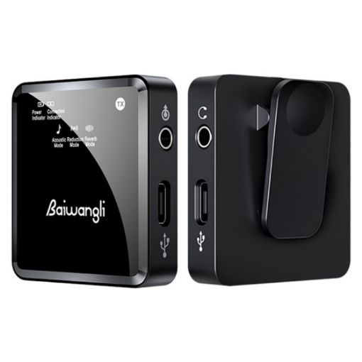 Wireless Lavalier Microphone for iPhone Live Broadcast - Noise Reduction - 1