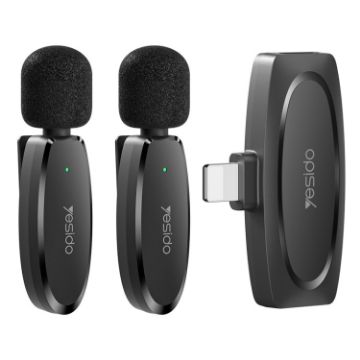 YESIDO KR14 Wireless Lavalier Microphone with 8 Pin Receiver - 1