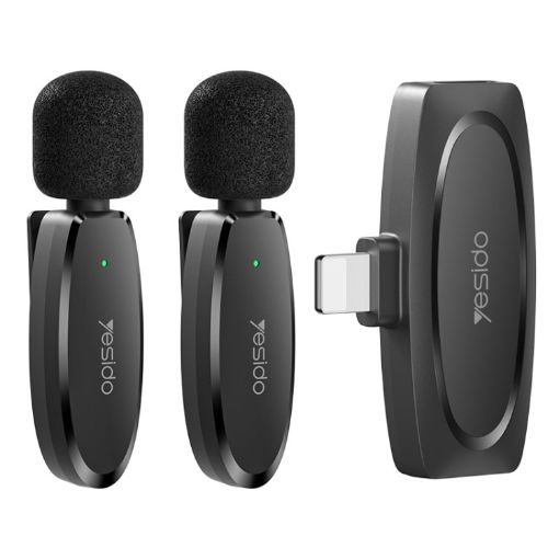 YESIDO KR14 Wireless Lavalier Microphone with 8 Pin Receiver - 1