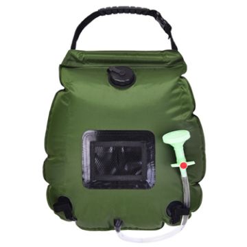 AOTU AT6628 20L Outdoor Solar Shower Bag - Army Green - 1
