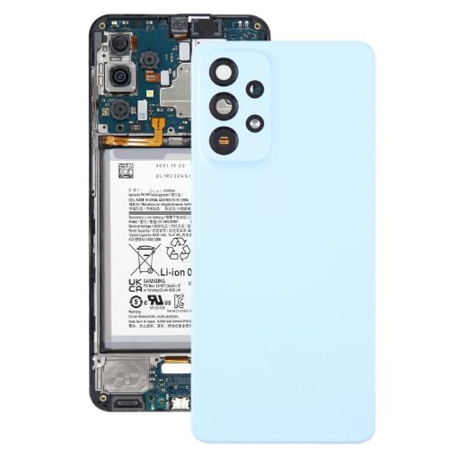 Samsung Galaxy A53 5G SM-A536B Battery Back Cover with Camera Lens Cover - Blue - 1