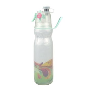 590ml Summer Outdoor Sports Training Spray Cooling Water Cup - Colorful 3-layers - 1