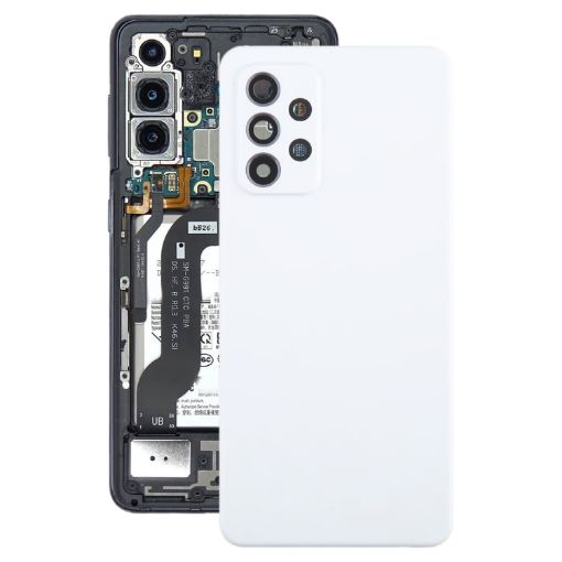 Samsung Galaxy A52 Battery Back Cover with Camera Lens Cover - White - 1