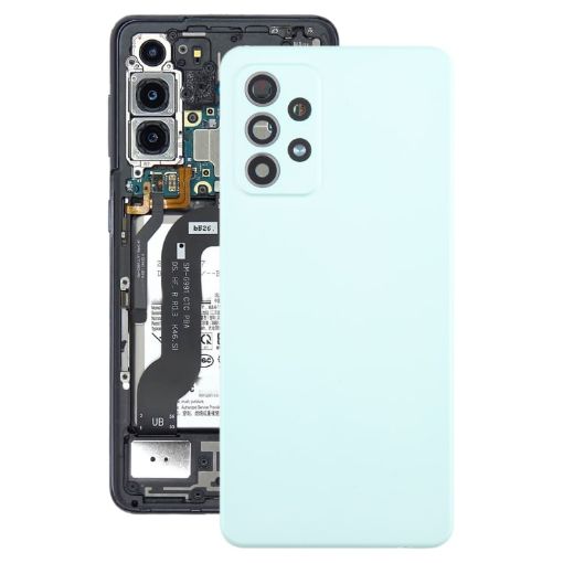 Samsung Galaxy A52 Battery Back Cover with Camera Lens Cover - Green - 1