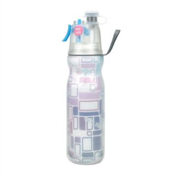 590ml Summer Outdoor Sports Training Spray Cooling Water Cup - Dream Purple - 1
