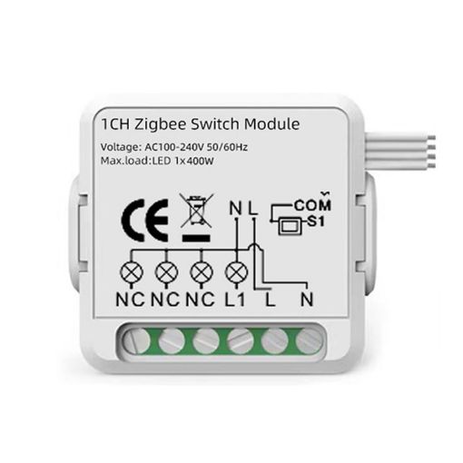 Zigbee Smart Switch Module 1CH for Alexa/Google Home/Tuya App - 1