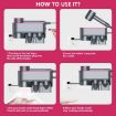 Dyson Hair Dryer Wall Mounted Rack Organizer in Elegant Bronze - 7