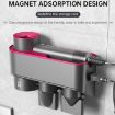 Dyson Hair Dryer Wall Mounted Storage Rack Black Nickel Holder - 6