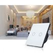 Gold 86mm 2 Gang Glass Smart Light Switch with RF433 Remote, AC 110-240V - 6