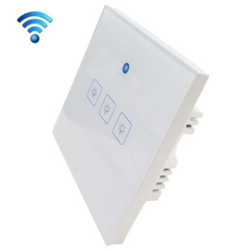WS-UK-03 Smart Wall Switch, 3 Gangs, Touch Control, UK Plug - 1