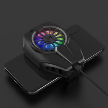 MEMO DL06 Mobile Phone Radiator with Colorful Lights Cooling - 1