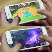 A9 Mobile Clip Joystick Hand Button Holder for iPhone, Android (Red) - 7