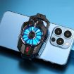 X20 Frosted Black LED Mobile Phone Cooling Fan Radiator - 1