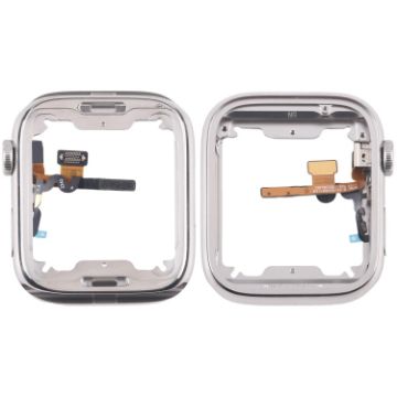 Apple Watch 7/8/9 45mm LTE Steel Frame Bezel & Flex Cable (Silver) - 1