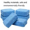 Microfiber Car Washing Polishing Sponge Towel 3cm Thick (12x8x4cm) - 2