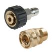 Quick Connect Pressure Washer Hose Accessories, 14-3/8 M + 15-3/8 F - 2