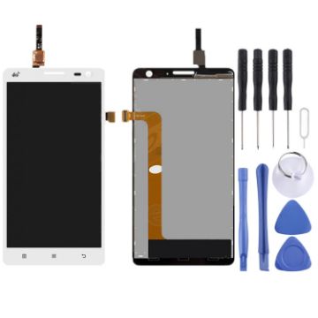 Lenovo S856 OEM White LCD Screen with Digitizer Assembly - 1