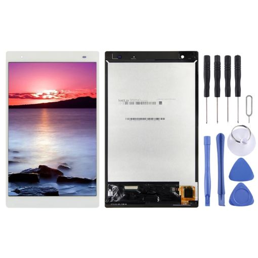 White OEM LCD Screen for Lenovo Tab 4 Plus 8704 Series Assembly - 1