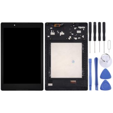 Lenovo A8-50 Tablet OEM LCD Screen & Digitizer with Frame (Black) - 1