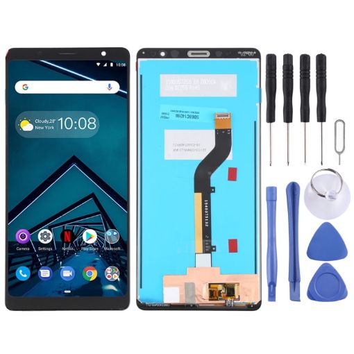 Original Black OEM LCD Screen & Digitizer for Lenovo Tab V7 PB-6505 - 1
