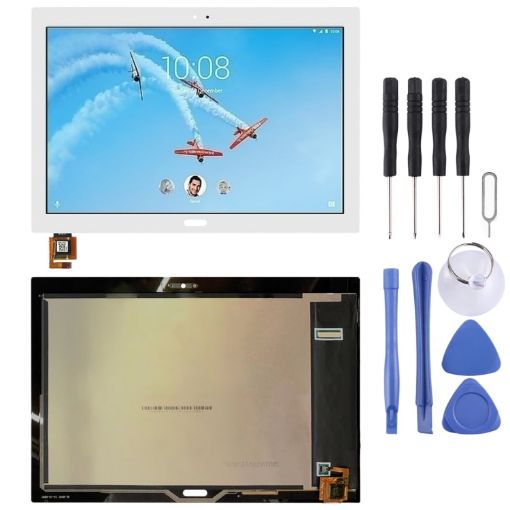 Lenovo Tab 4 Plus TB-X704 OEM White LCD Screen with Digitizer - 1
