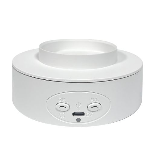 Electric 360 Rotating Disc Table for Live Video Props (White) - 1