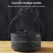 Portable Fireproof Mosquito Coil Box with Lid - Bronze - 7