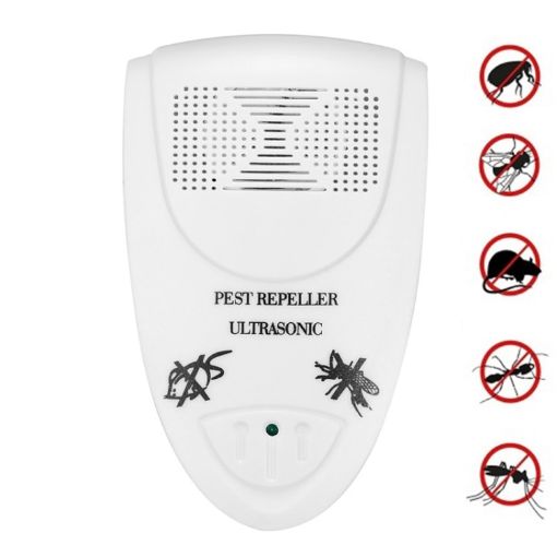 US Plug LI-3110 Ultrasonic Rat & Insect Repeller, White - 1