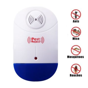 Ultrasonic Mosquito Rat Pest Repeller with LED, US Plug, AC90V-250V - 1