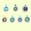 Anti-Mosquito Essential Oil Buckle Set, Random Colors, 5 PCS - 5