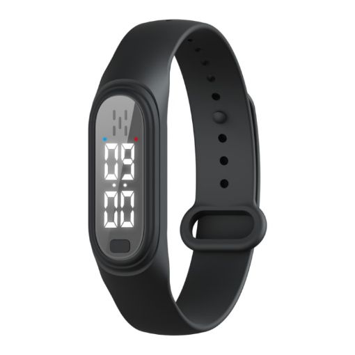 Q2 Ultrasonic Mosquito Repellent Bracelet, 3 Modes & Display (Black) - 1