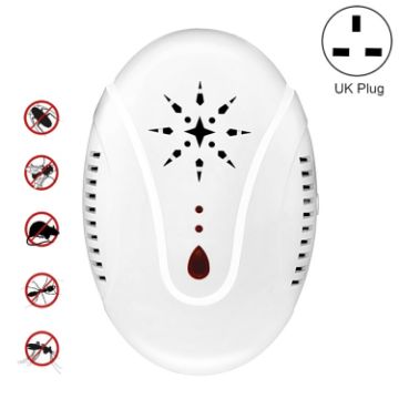 DC-9007 Ultrasonic Mosquito Repellent, UK Plug (White) - 1