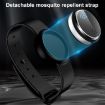 Portable Ultrasonic Mosquito Repellent Bracelet - White Purple - 7