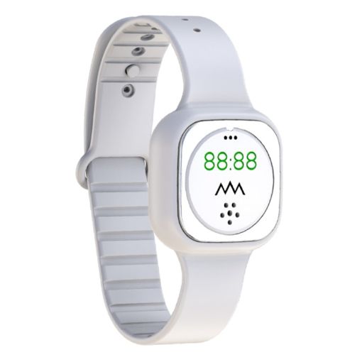 F9 White Mosquito Repellent Wristband with Clock for Outdoors - 1