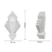 Ultrasonic Electronic Mosquito Repellent Night Light, US Plug, White - 3