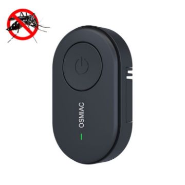 Portable Ultrasonic Mosquito Repellent Buckle for Kids (Black) - 1