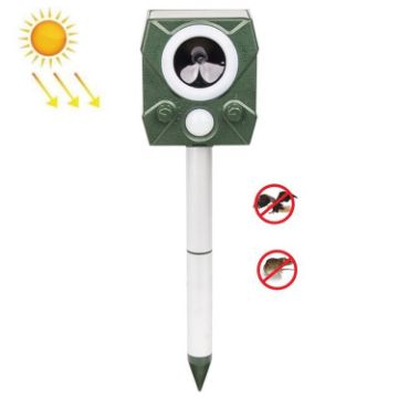 Ultrasonic Electronic Rodent & Animal Repeller - Outdoor (Green) - 1