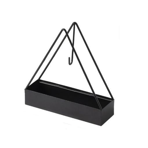 Portable Wrought Iron Mosquito Coil Holder & Burner (Black) - 1