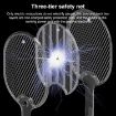 USB LED Mosquito Swatter Killer, White (Without Base) - 6
