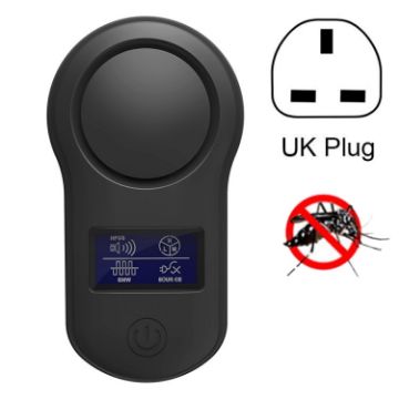 BG-305 Ultrasonic Insect Repellent with UK Plug (Black) Display - 1
