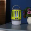 Solar Power Mosquito Killer Outdoor Light Green + Solar Panel - 6
