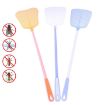Plastic Fly and Mosquito Swatter with Long Handle, Assorted Colors - 1