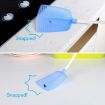 Plastic Fly and Mosquito Swatter with Long Handle, Assorted Colors - 6