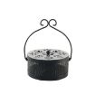 Portable Fireproof Mosquito Coil Box with Lid - Black - 1